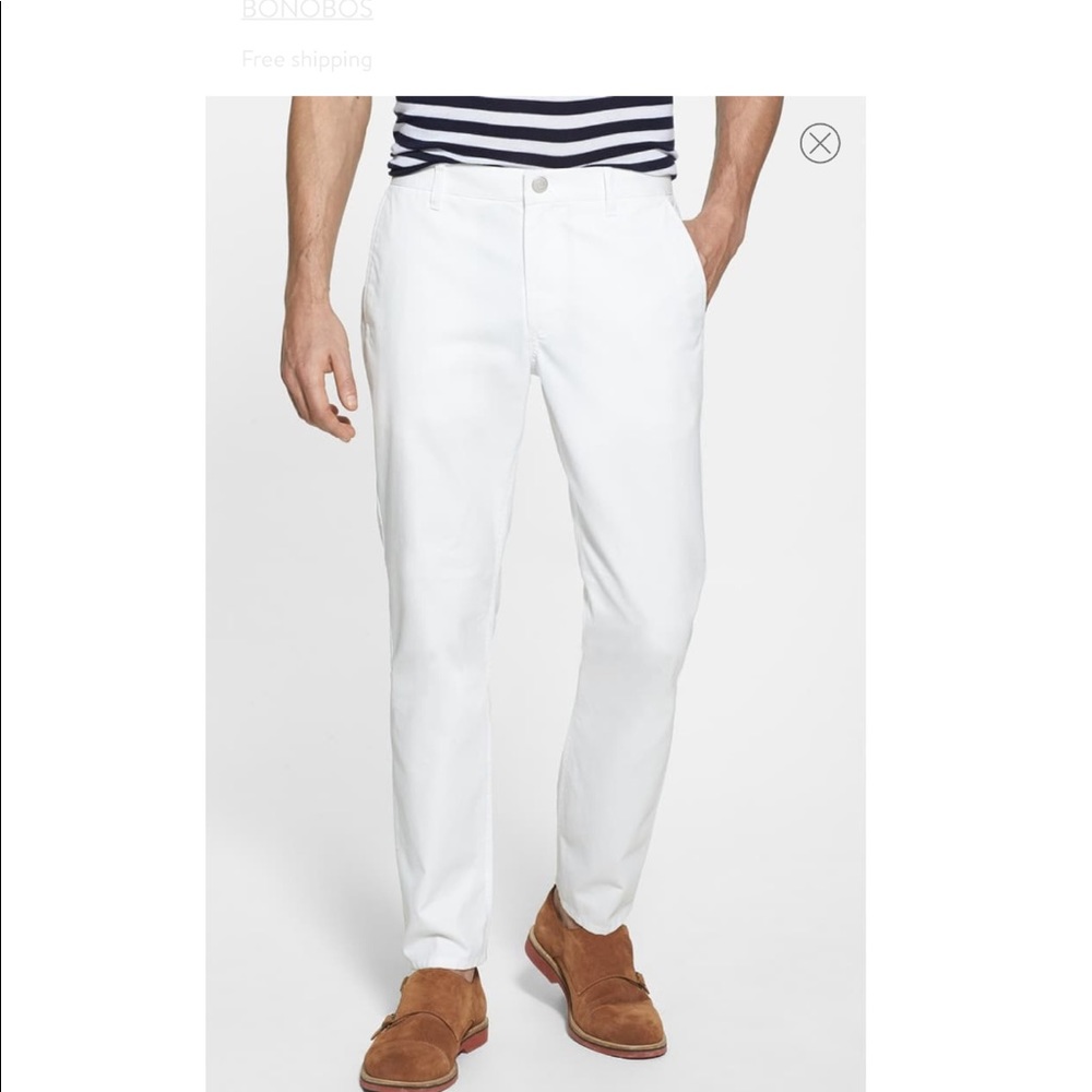 Slim straight washed chinos size 30/30